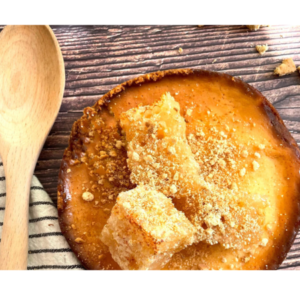 How to bake a luscious lemon honey cheesecake.